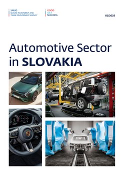 Titulná strana publikácie Automotive Sector in Slovakia