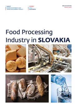 Titulná strana publikácie Food Processing Industry in Slovakia