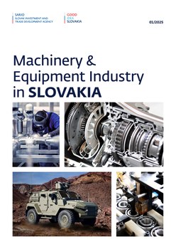 Titulná strana publikácie Machinery and Equipment Industry in Slovakia