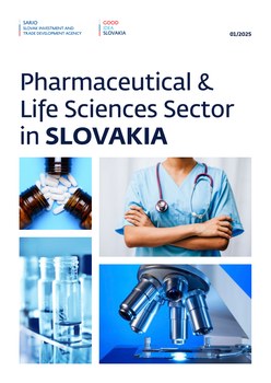 Titulná strana publikácie Pharmaceutical and Life Sciences Sector in Slovakia