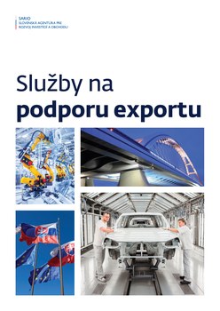 Titulná strana publikácie Služby na podporu exportu