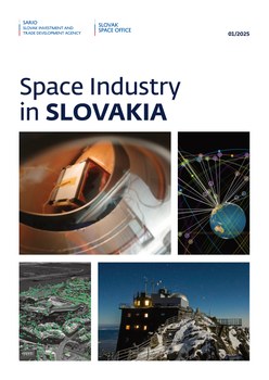Titulná strana publikácie Space Industry in Slovakia