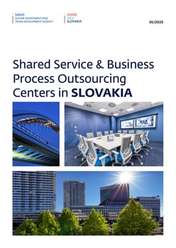 Titulná strana publikácie SSC and BPO Centers in Slovakia